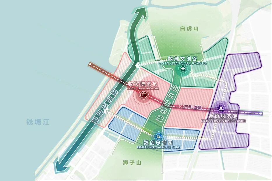 Aedas联合体获杭州全球数字贸易创新港概念性规划及重点地块建筑概念设计竞赛第一名