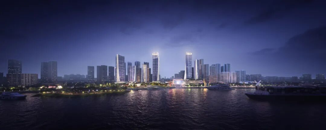 Aedas新作 | 广州滨江天地城市设计:珠江岸线工业滨水复兴