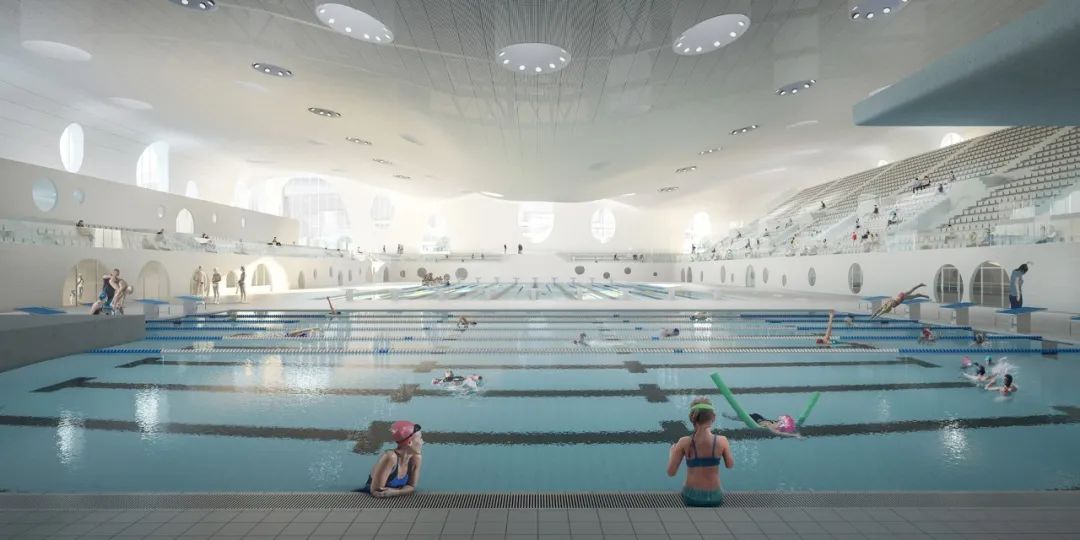 2024巴黎奥运会水上中心，城市绿肺，绿色植被，可持续发展