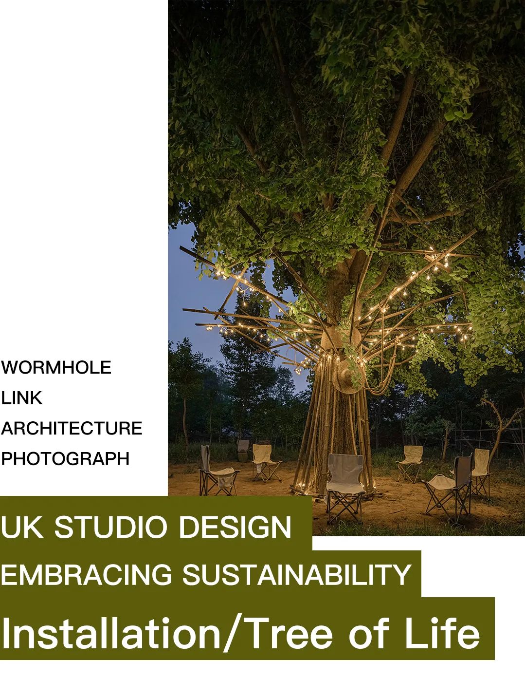 UK Studio Design｜拥抱可持续 / 竹装置&mdash;&mdash;Tree of Life