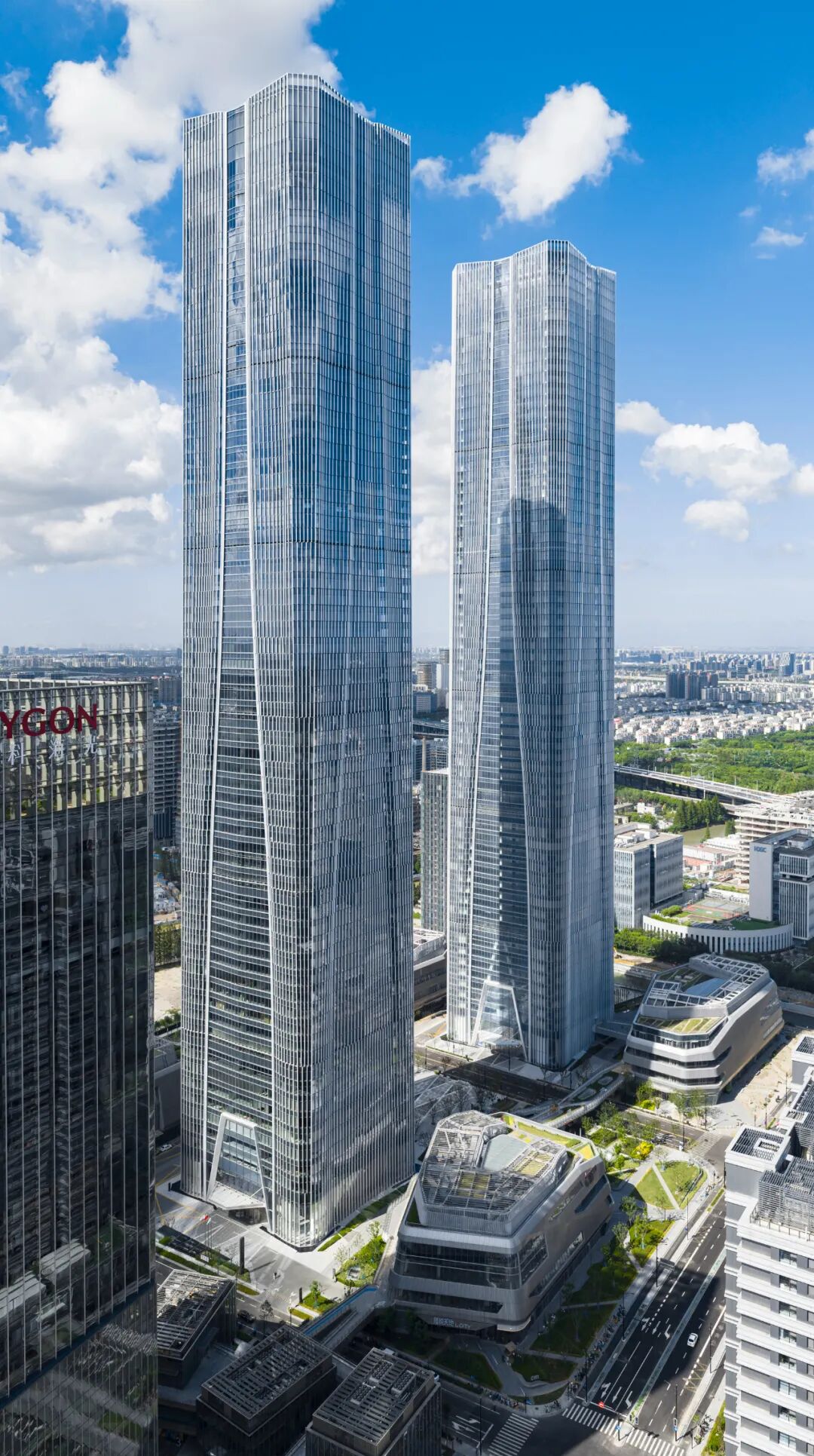 张江科学之门双塔：以前瞻设计打造城市的创新引擎