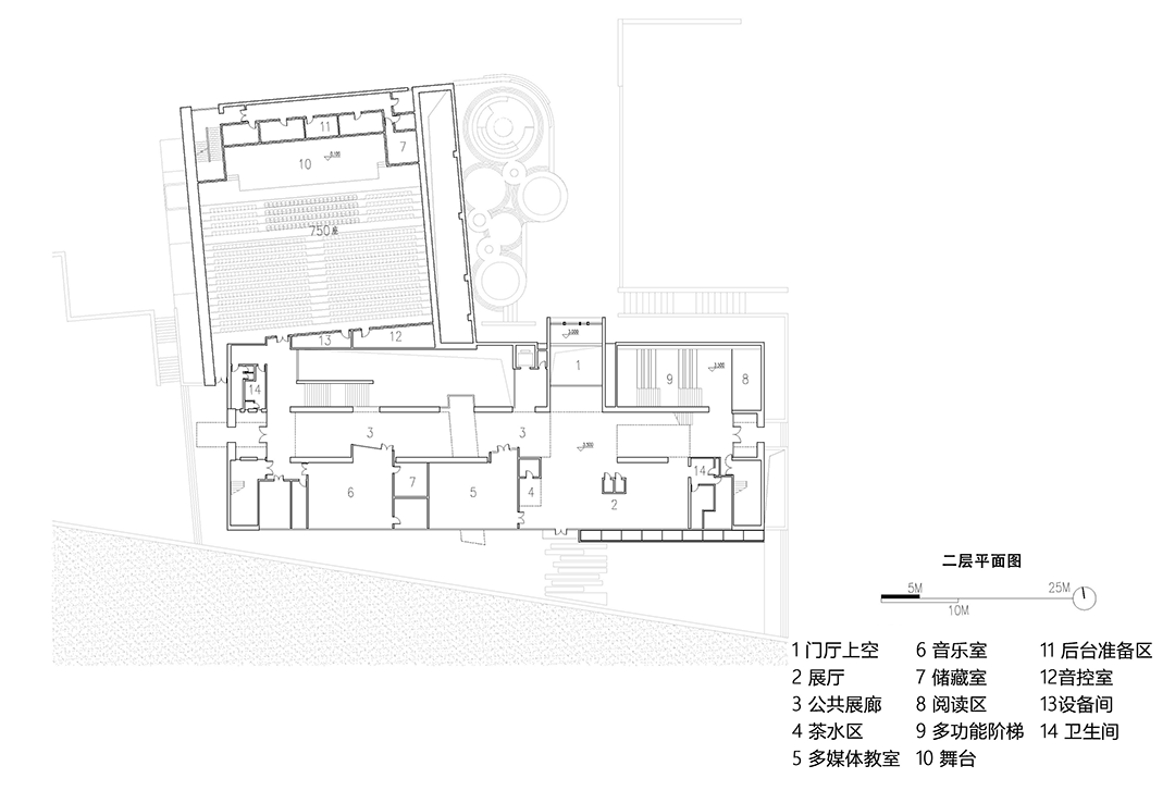 深圳华汇新作：洛扎县中学多功能艺术中心，光之峡谷