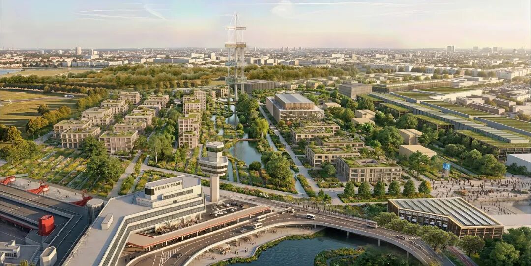 gmp新闻 | 柏林泰格尔机场旧址作为2035年世博会潜在举办地——欧洲最大城市发展项目之一的初步构想