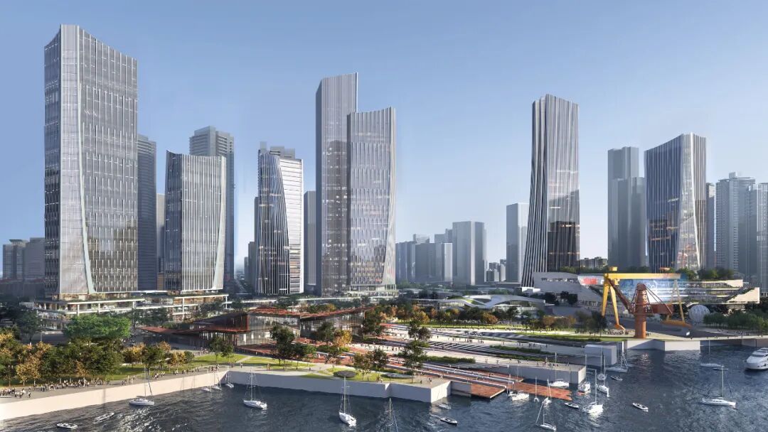 Aedas新作 | 广州滨江天地城市设计:珠江岸线工业滨水复兴