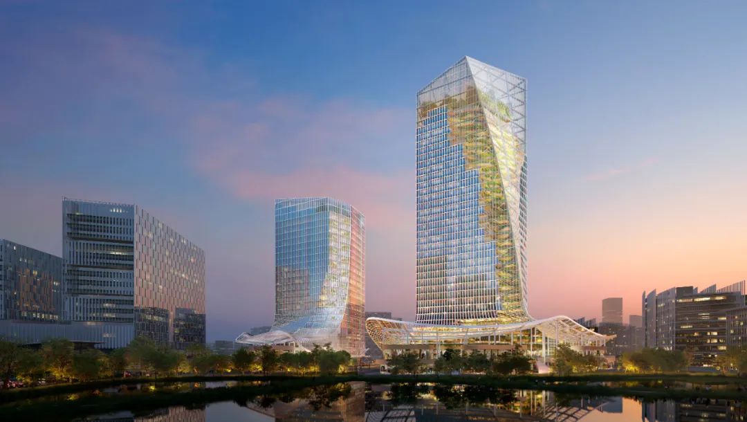 MVRDV 揭晓成都天府软件园二期建筑设计中标方案「绿脉」，打造150米高的垂直景观中庭