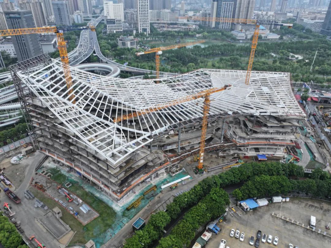 武汉图书馆新馆主体结构基本完工