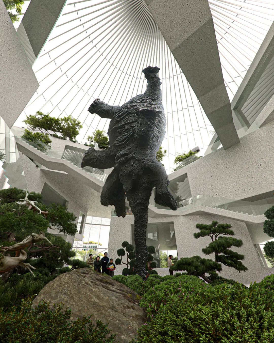 MVRDV改造杭州炼油厂 | 能源中和的大运河未来艺术科技中心展示无化石燃料的未来