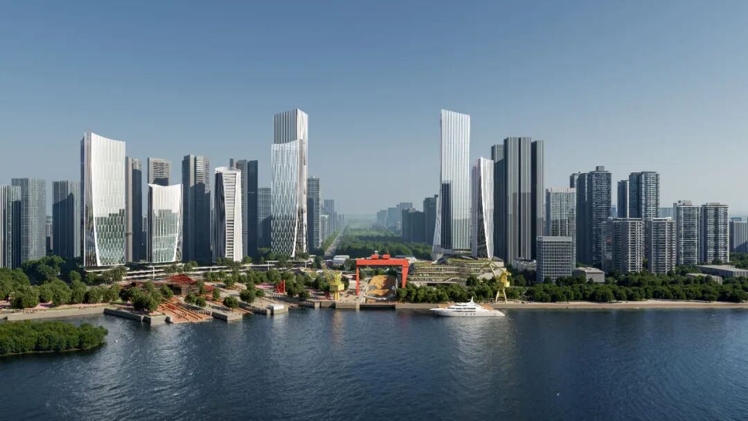 Aedas新作 | 广州滨江天地城市设计:珠江岸线工业滨水复兴