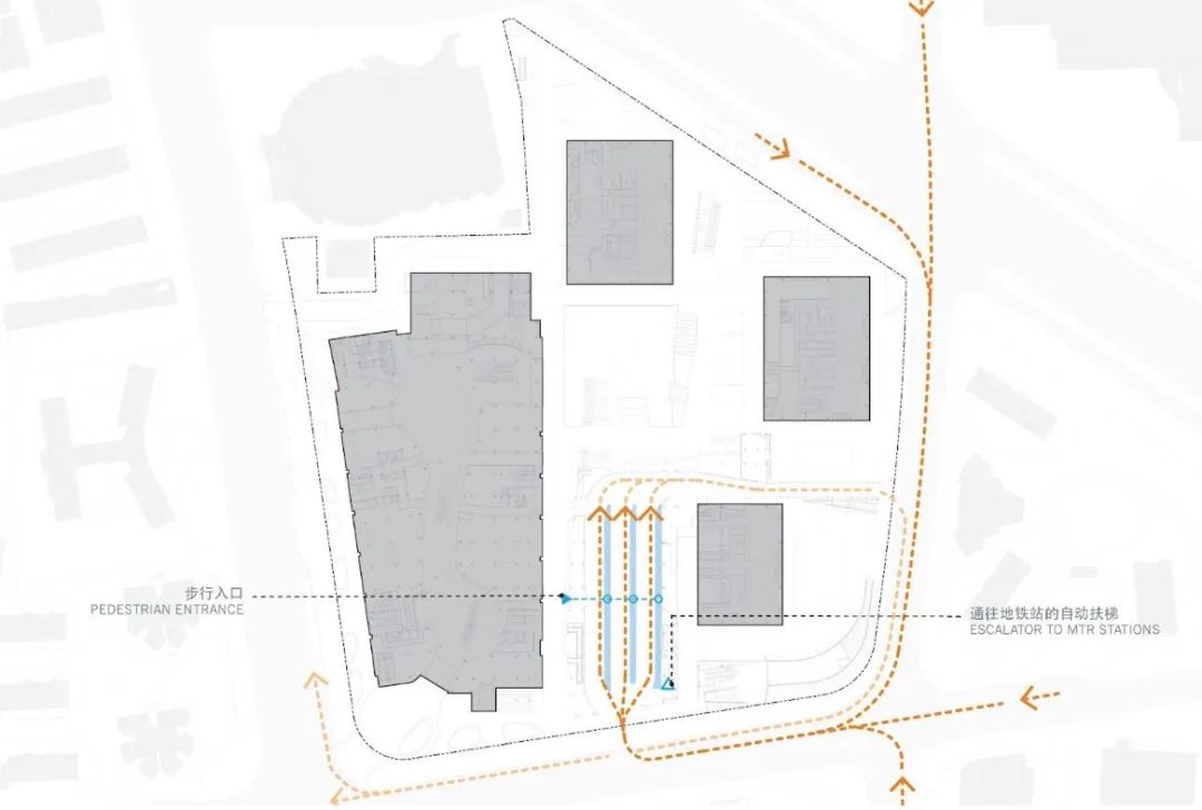 将浦东新区商业和交通配套无缝结合的公共目的地:上海浦东金融广场(上)