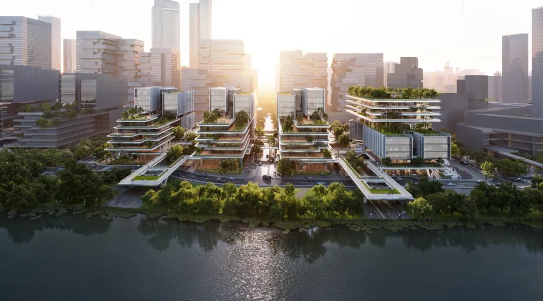Aedas &华艺设计中标项目 | 深圳河套深港科技创新合作区国际协同创新区N-01 N-03地块，科技人文与自然的桥梁