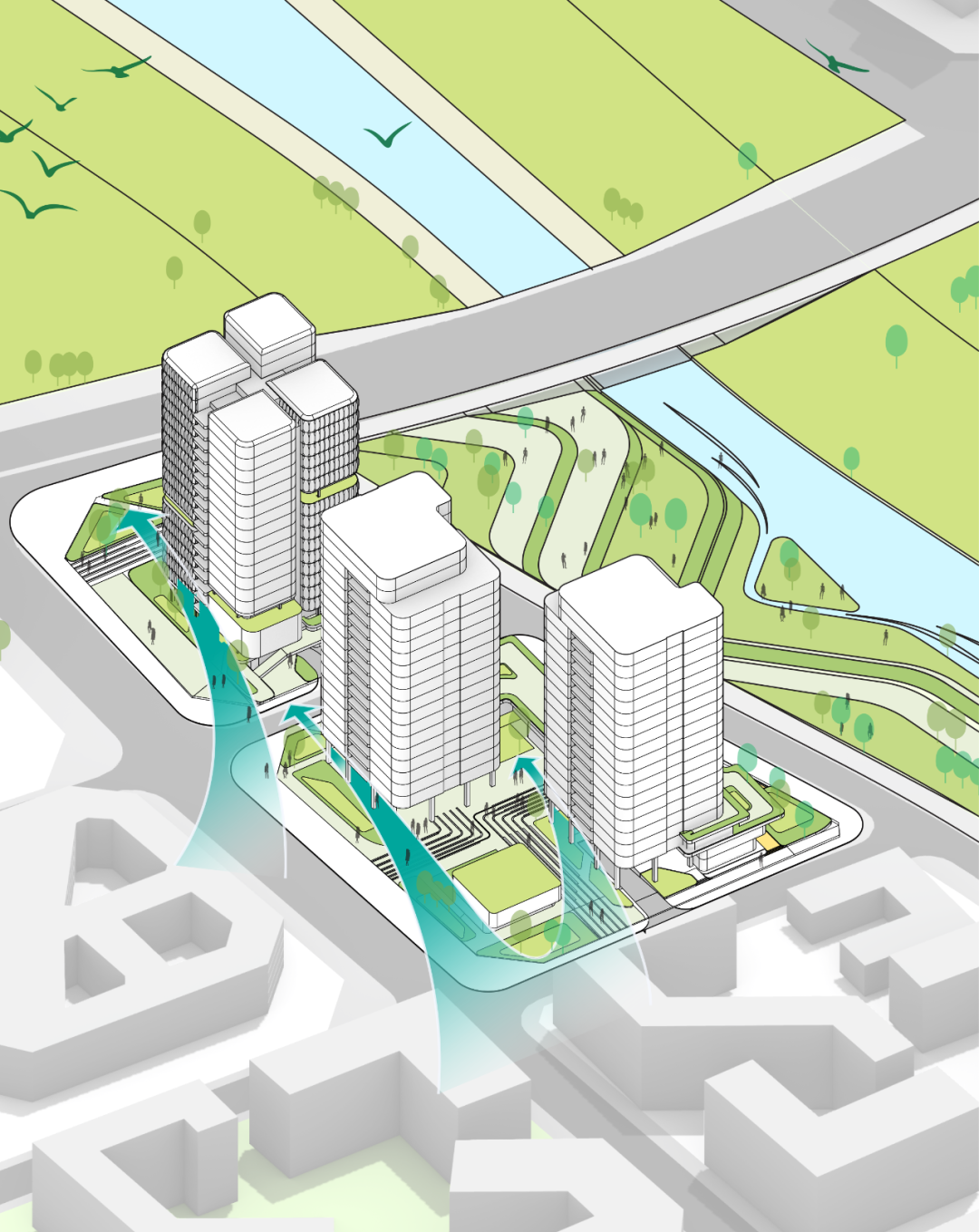 Aedas新作 | 基于岭南地域气候进行适应性设计：深圳前海公园式办公项目