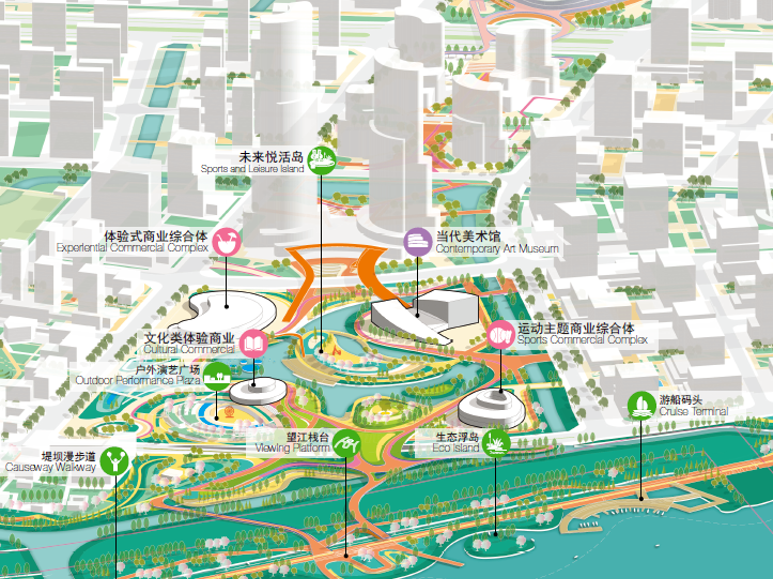 宁波甬江科创区研发总部及周边城市设计：以&ldquo;超链POD&rdquo;织就世界级滨水未来 | HPP