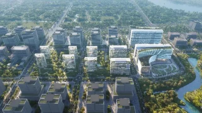 Aedas新作 | 海口江东新区生态新门户,Aedas中标陕煤国际产业中心项目