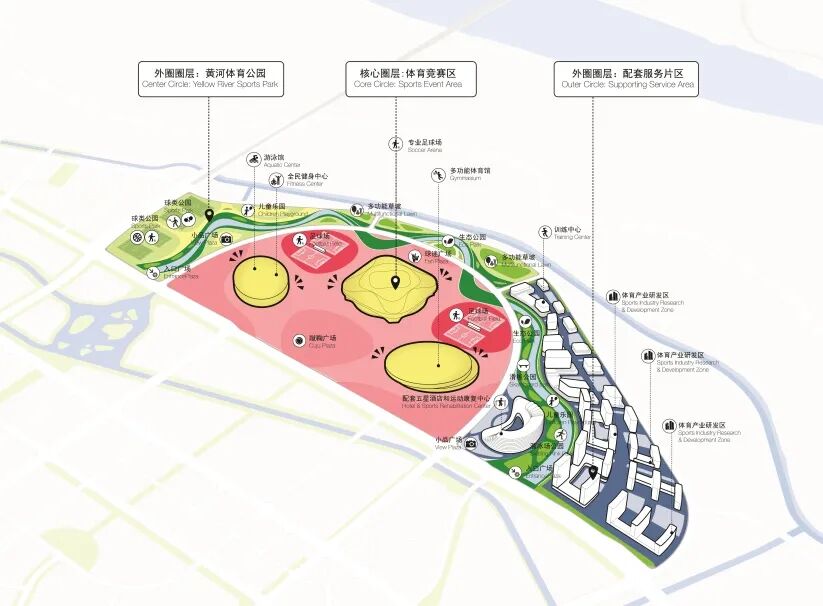 黄河体育中心足球场建设进展 | HPP+BIAD