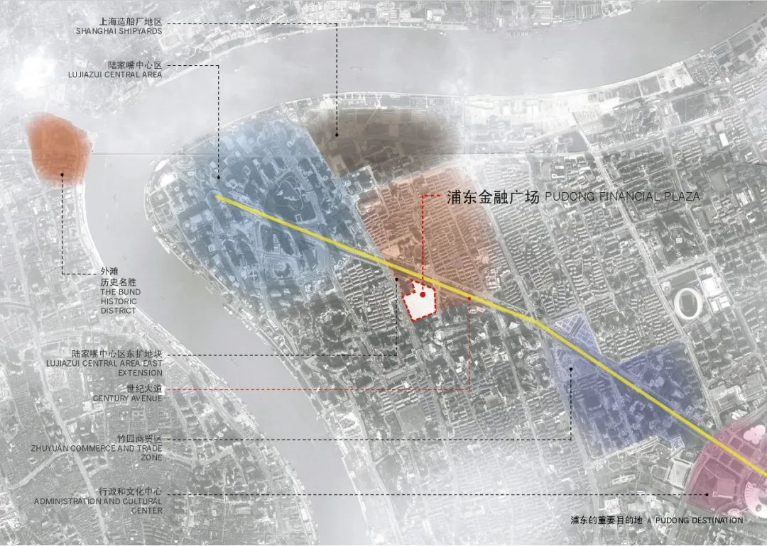 将浦东新区商业和交通配套无缝结合的公共目的地:上海浦东金融广场(上)