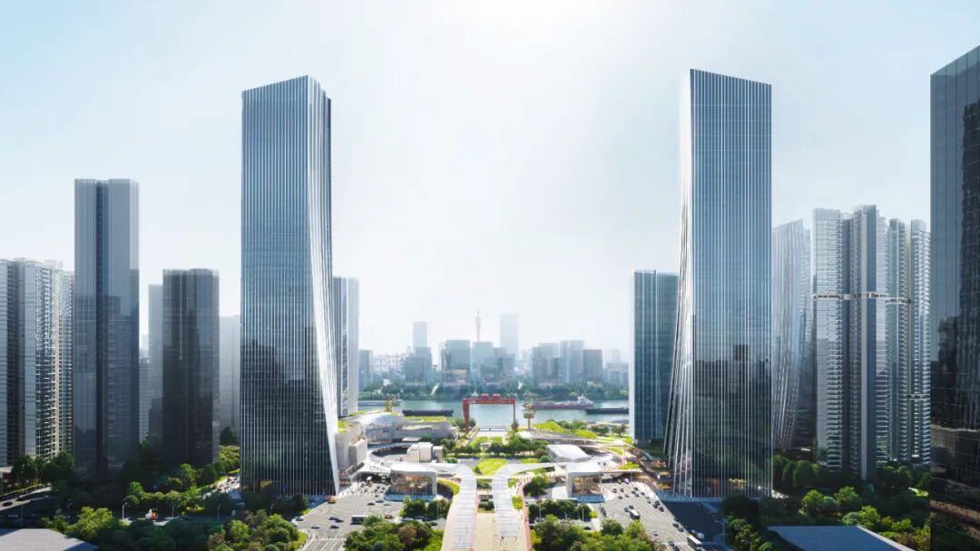 Aedas新作 | 广州滨江天地城市设计:珠江岸线工业滨水复兴